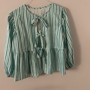 Green blouse